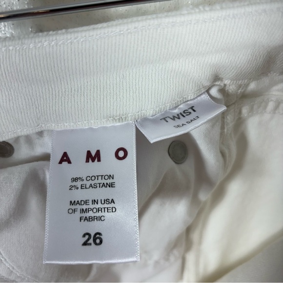 AMO Mid Rise Twist Jeans in Sea Salt 26 - Picture 7 of 8